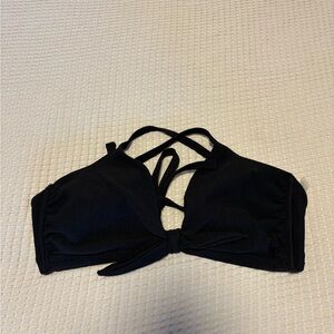 Tropik Black Crisscross Bikini Top